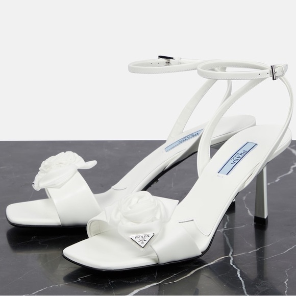 Prada Shoes - EUC PRADA Rosette leather sandals 41